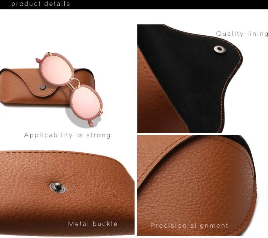 Чехол для очков из ПУ кожи чехол солнцезащитных Женский мужской футляр чтения с