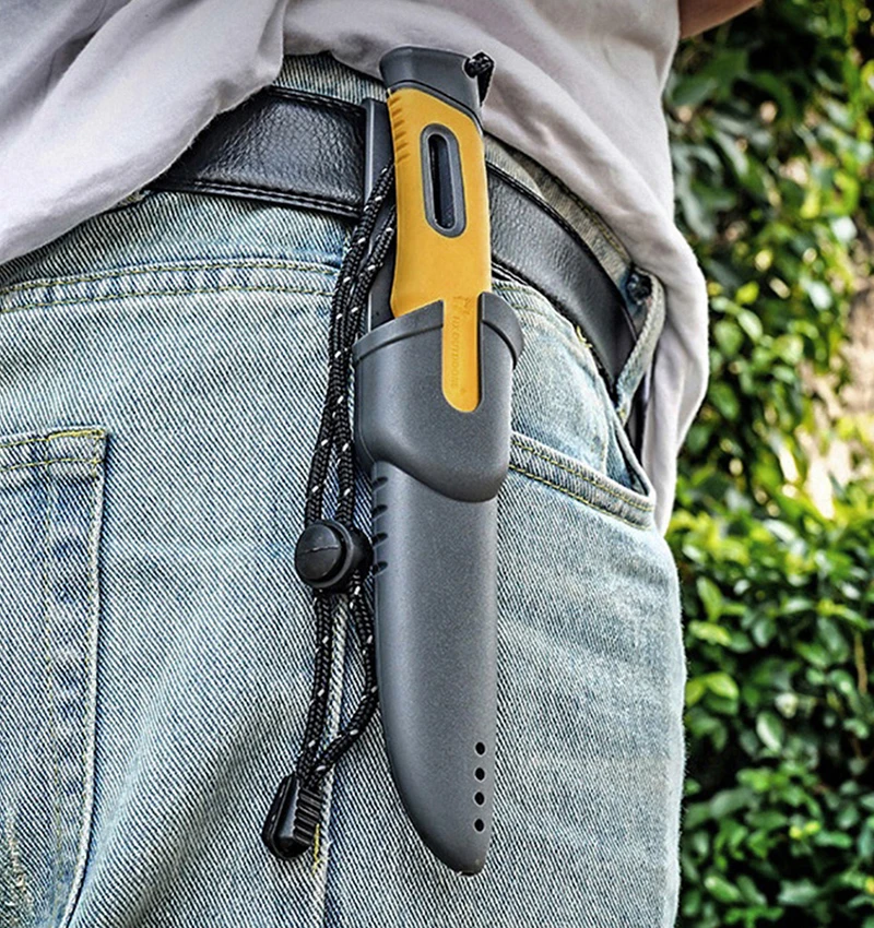 

Mengoing CAMPING SURVIVAL KNIFE PP+TPE Handle Outdoor Adventure Fixed Blade Knife Essential Tools