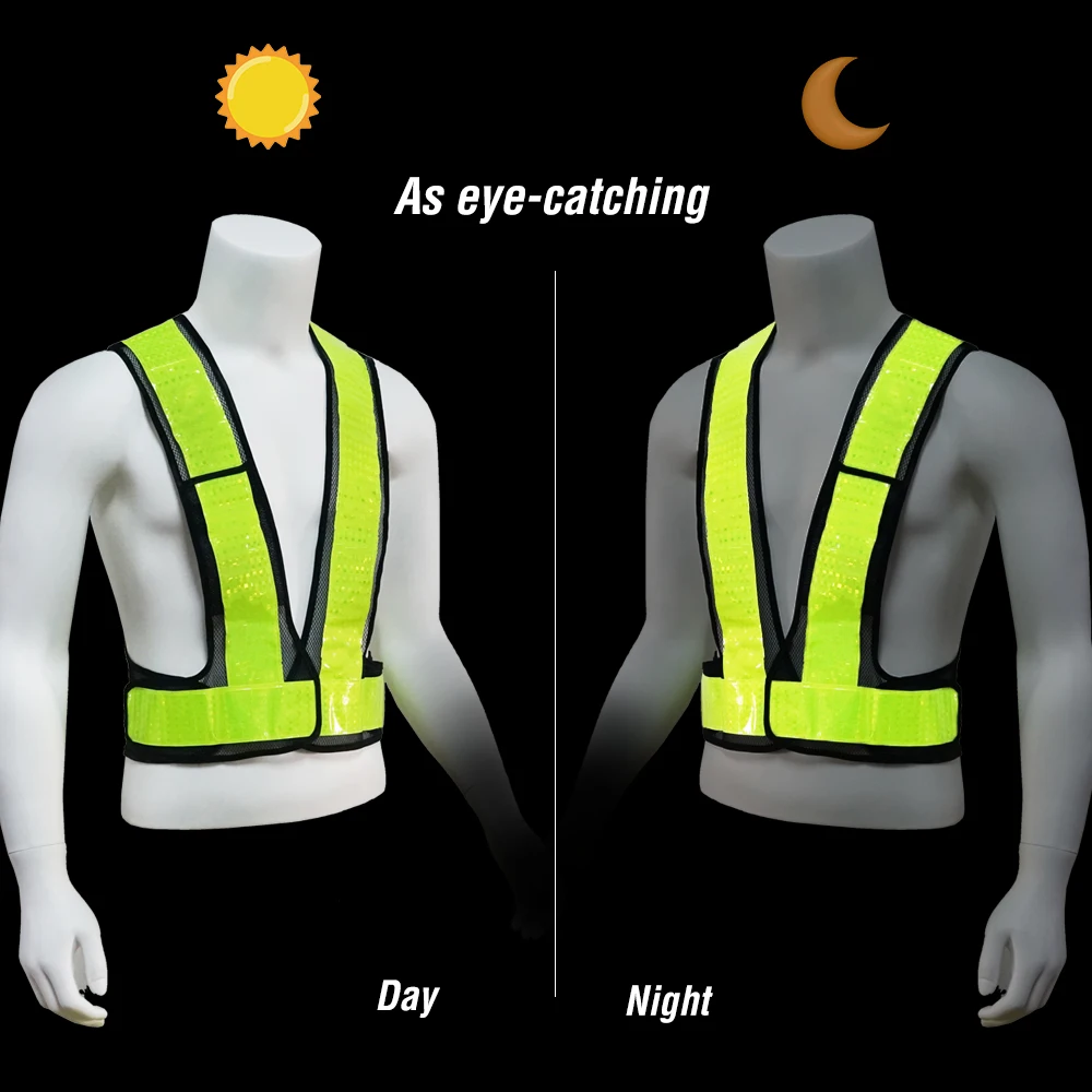 Универсальный светоотражающий жилет высокой видимости v-образная форма рабочая