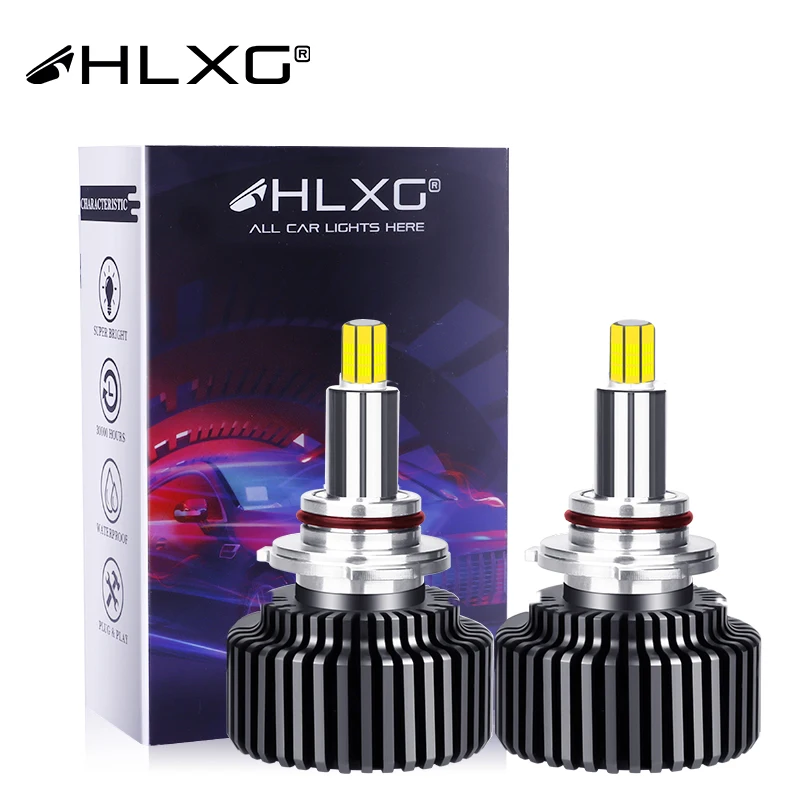 

HLXG H1 H11 LED H7 H4 9012 H8 H9 bulb 3D 360 LED 24 Sides CSP Chips 9005 9006 HB3 HB4 20000LM 12V 6000K 8000K Auto Light Source