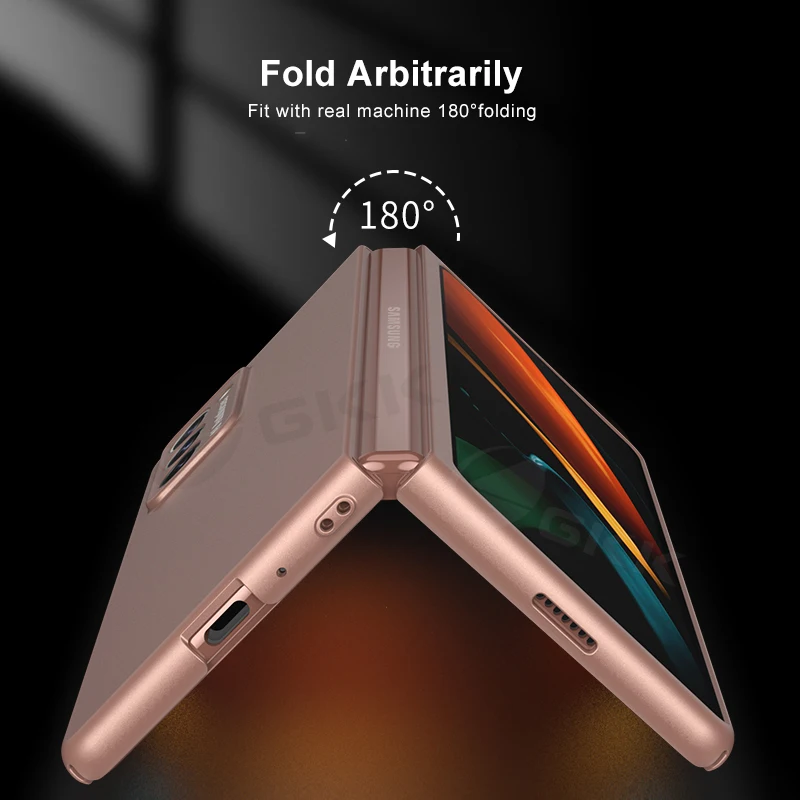 GKK Case For Samsung Galaxy Z Fold 2 5G Case Ultra-thin All-included Shockproof Hard Matte Cover For Samsung Z Fold2 5G Case