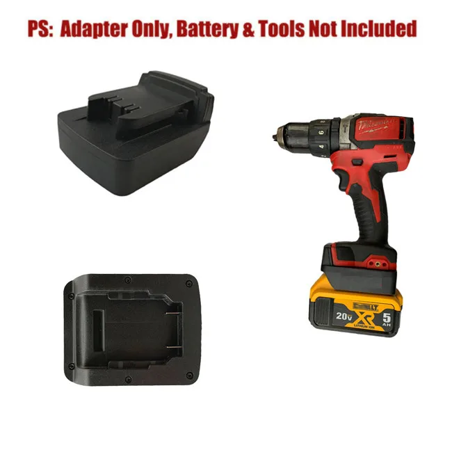 

Lithium Battery Converter For Dewalt 18/20v Li-Ion Battery Convert To Milwaukee M18 18v Drill Tool Adapter Power Tool Accessory