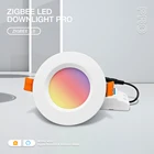G led opto Zigbee 3,0 умный светодиодный светильник с теплым белым и холодным белым светом 6 Вт Pro работает с приложением Tuya Alexa Echo Plus голосовым радиоуправлением