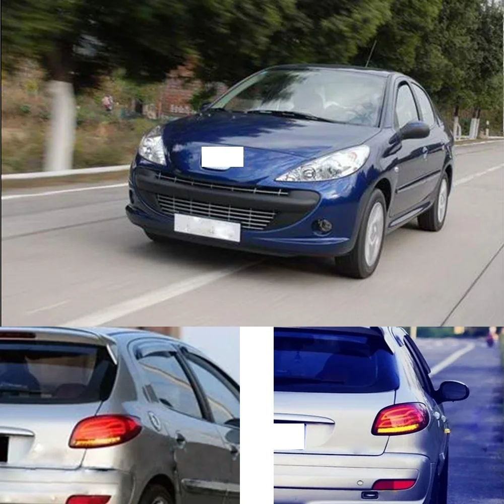 CAPQX 1 комплект для peugeot 206 207 206CC светодиодный задний светильник в сборе тормозной фонарь светильник стоп парковки заднего фонаря сигнала поворота светильник