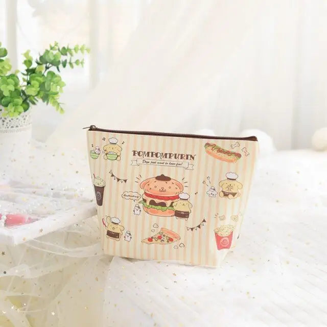 Косметички hello kitty My Melody Cinnamoroll PomPomPurin, маленькая двойная звезда, женские сумки для хранения, дорожные сумки для мытья, сумки для макияжа для девочек