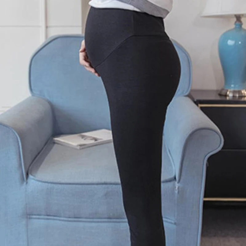 

Maternity Elastic Stretch Soft Sports Yoga Pants Women's Pants Full Length French Terry Secret Fit Belly Leggings High Quality