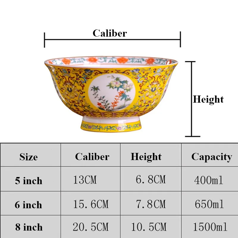 5/6/8 дюймов Цзиндэчжэнь пастельные керамические костяные фарфоровые рисовые чаши