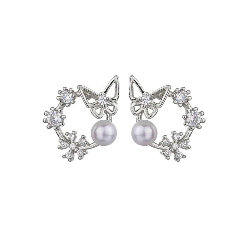 

XF-EH062 Womens Fashion Korean Earrings Jewelry for Women Round Hollow Flower Earrings Gift Earrings for Women 2020