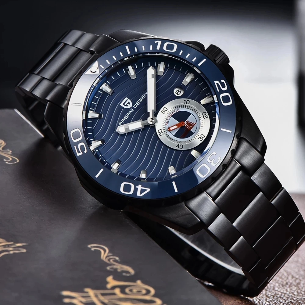 

PAGANI DESIGN Mechanical Men's Wristwatch Stainless Steel Sports Waterproof Watches Top Brand Ceramic Bezel Automatic Watch Men