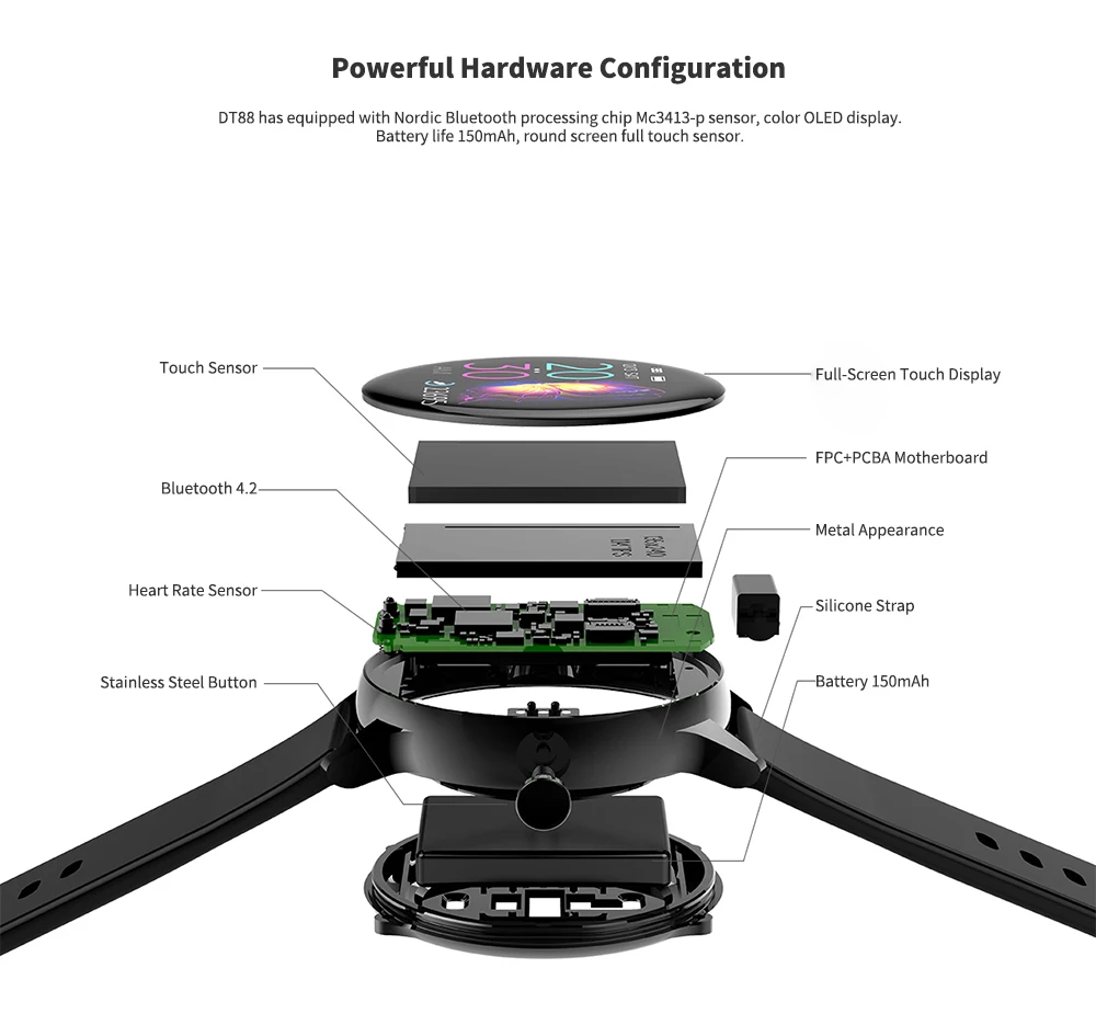 Heart Rate Female Smart Bracelet Gift Women Silicone&ampMilanese Wristband Watch Health Fitness Waterproof Touch Screen Smartwatch |