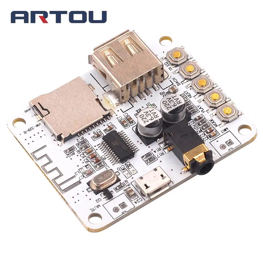 Bluetooth аудио приемник плата с USB TF слот для карты декодирования воспроизведения