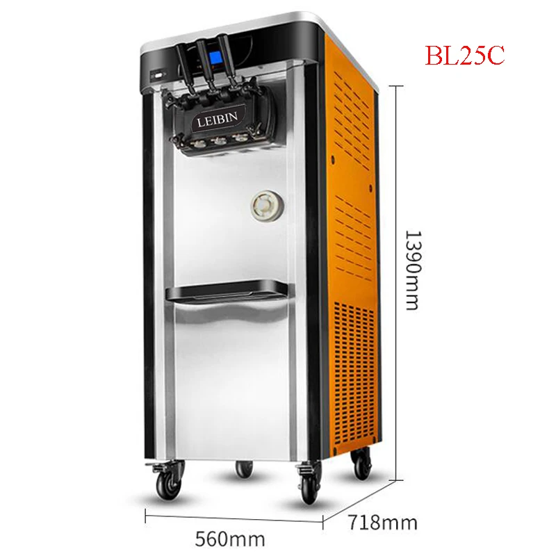 Горячая продажа 28 л/ч цвет распыления материал мягкая машина для мороженого 110