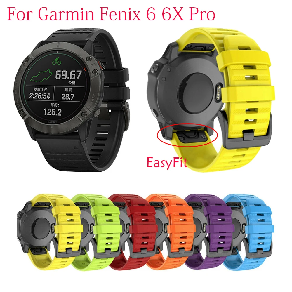 26 мм garmin fenix 5x 6x Pro сменный ремешок для умных часов и Garmin 5 5X 3 3HR 22 20 быстросъемный