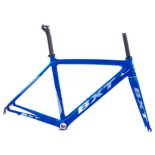 BXT full blue BXT T800 карбоновая рама для шоссейного велосипеда, велосипедная Рама, супер светильник 980g Di2/Механическая гоночная карбоновая рама - Цвет: BXT full blue
