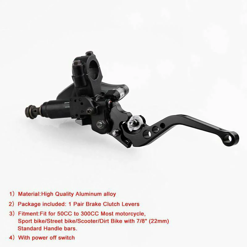 1 Pair Universal Motorcycle Hydraulic Brake Clutch Master Cylinder Reservoir tank | Автомобили и мотоциклы