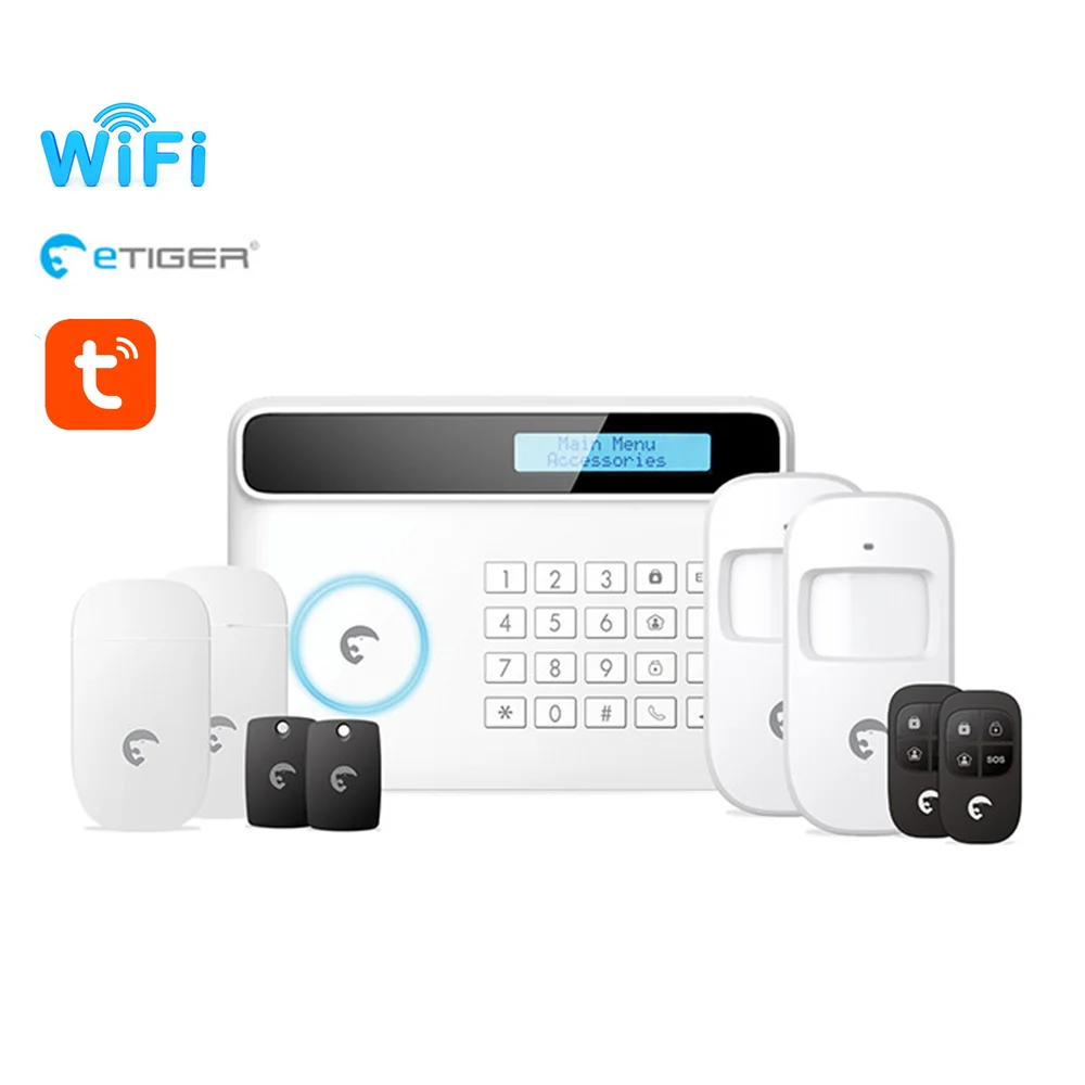 Etiger S4-Plus Wifi Smart Alarm GSM Alarm Smart Home Alarm System Control by Tuya Smart App