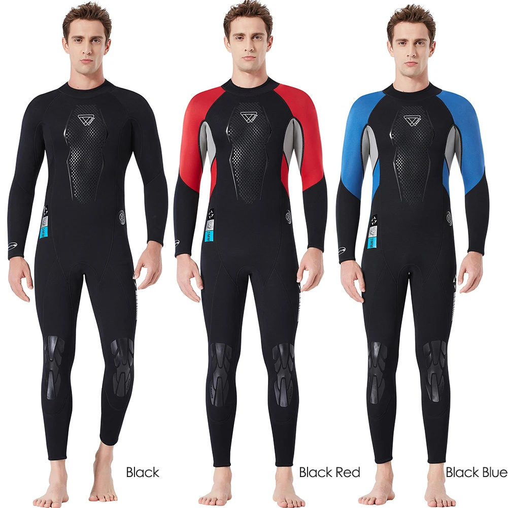 

Мужской неопреновый гидрокостюм с длинным рукавом, 3 мм