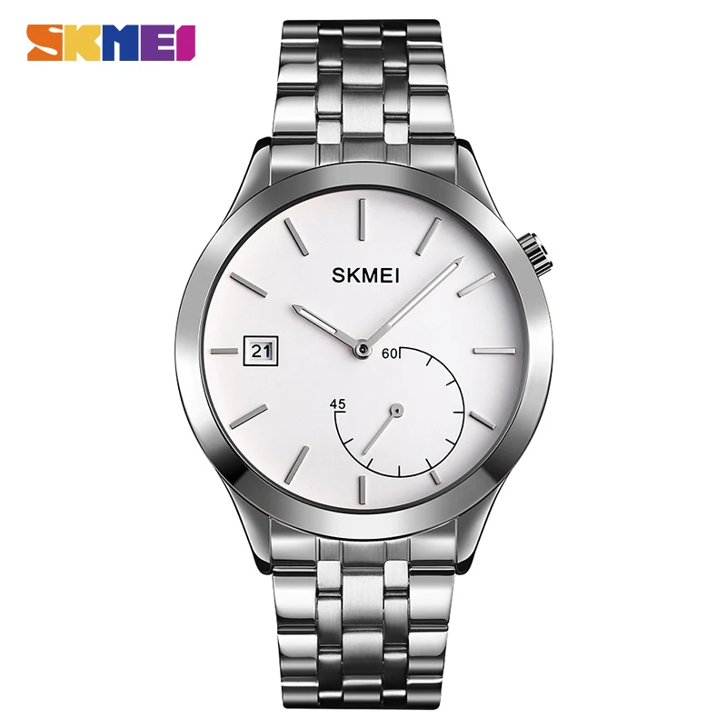 2020 SKMEI Повседневное Для мужчин кварцевые часы мужские Водонепроницаемый