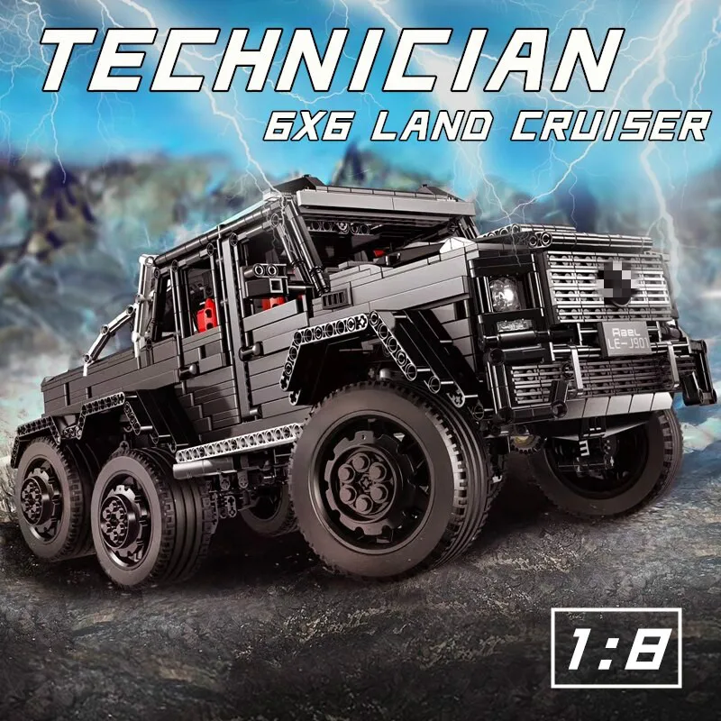 

3300 шт., Детский конструктор MOC 6x6 LAND