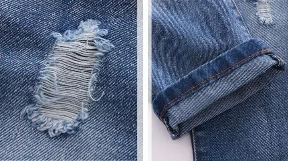 Детские джинсы 2020 осенние модные с дырками для девочек повседневная детская