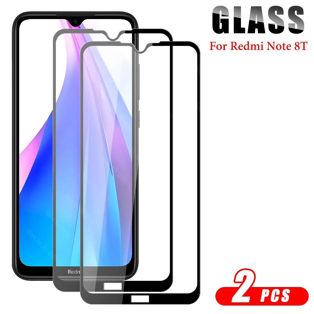 2 шт. закаленное стекло для Xiaomi Redmi 8 Note Pro 8T Защита экрана 8A note pro 8t полное покрытие