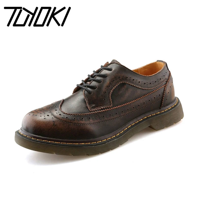 LebaLuka/мужская повседневная обувь с перфорацией типа броги из натуральной кожи