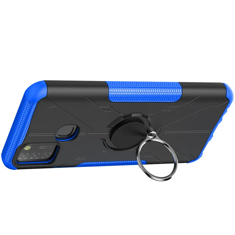 shockproof case for infinix hot 10 lite luxury case infinix hot 10 lite ring 360 protect back cover infinix hot10 lite x657b bag free global shipping