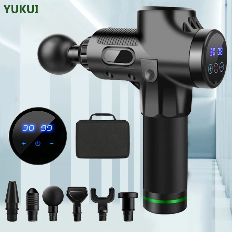 

30 Speeds Massage Gun Deep Tissue Percussion Massager Electric Slimming Shaping Fascia Gun Body Neck Muscle Relaxation Massager