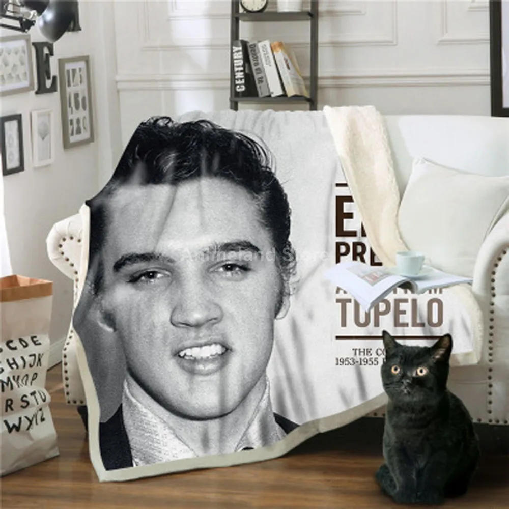 Флисовое одеяло Elvis Presley с 3D принтом s для кровати домашний текстиль роскошный
