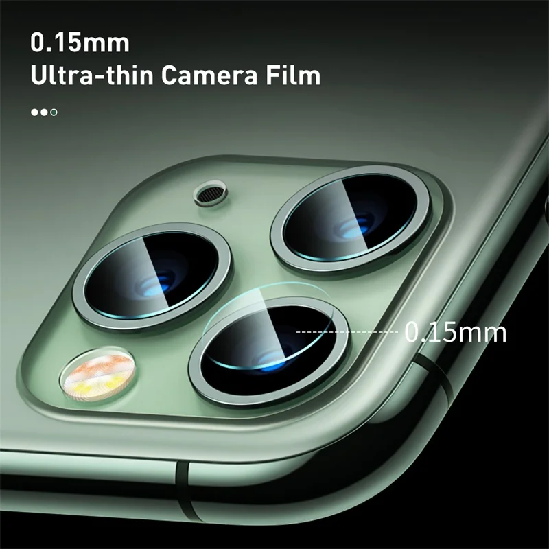 

Baseus Back Camera Lens Protector For iPhone 12 11 Pro Max Tempered Glass Lens Glass For iPhone X XS Lens Protection Film Full