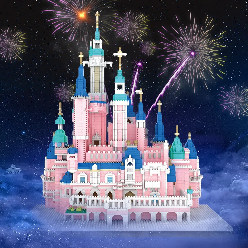 ZRK сказочный замок мини конструктор архитектурные блоки кирпичи развивающие