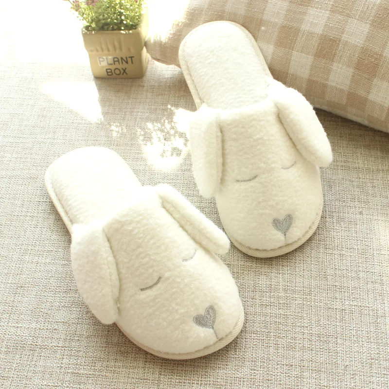 MAGGIE'S WALKER Winter household slippers Lovely Home Floor Soft Stripe Slippers Female Shoes woman Plus size Cotton-Padded shoe | Обувь