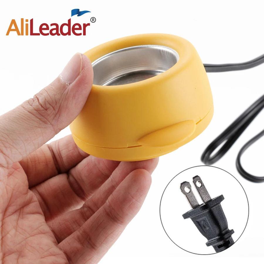 Alileader Best Quality Hot Glue Pot With 50G Free Melting Keratin Beads High Temp For Fusion Hair Extension Repair Tools |