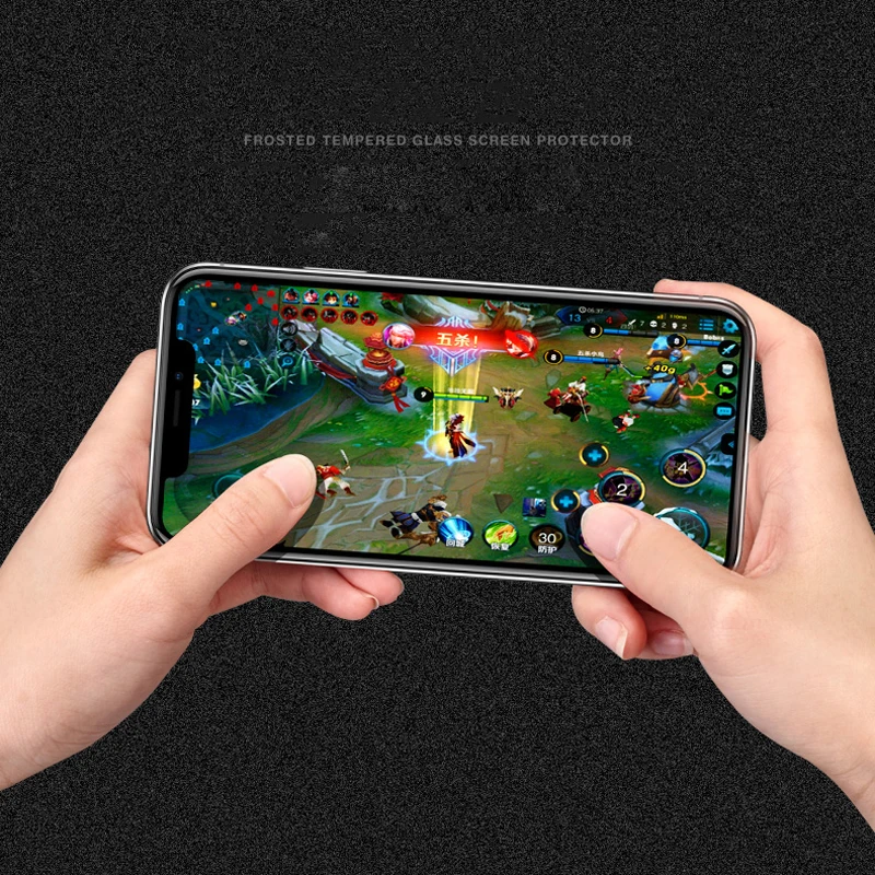 Матовое матовое закаленное стекло для iPhone 12 Pro Max Mini 11 X XS XR Защитная пленка экрана 6