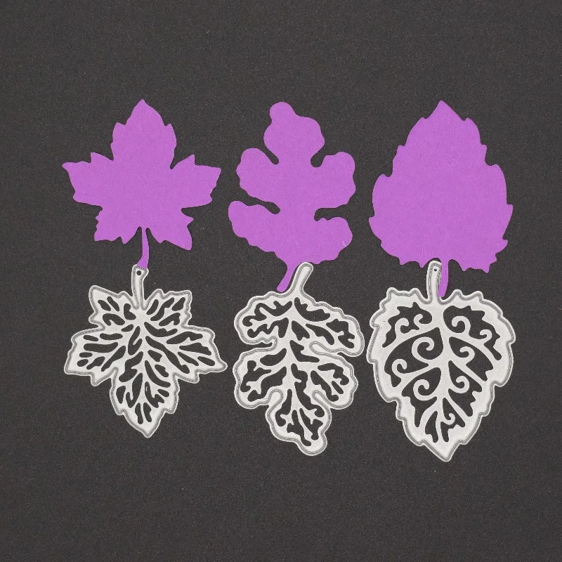 Новый набор листьев и металлические штампы для резки скрапбукинга изготовления