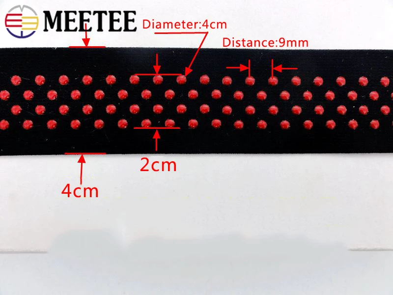 Meetee 2/5 метров 4 см Мягкая Нескользящая эластичная лента для одежды эпоксидная