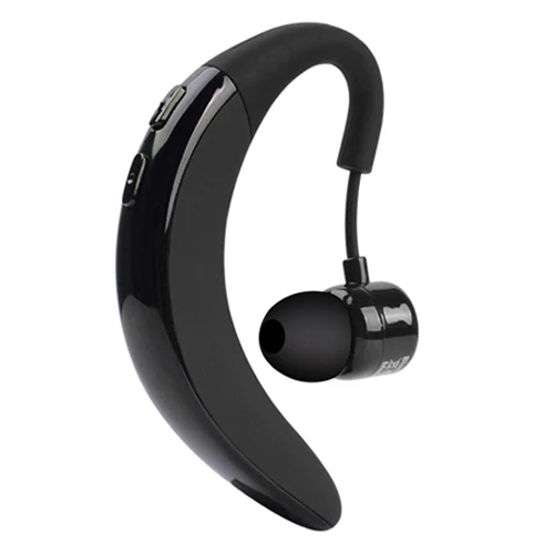 Черный Новые наушники с громкой связью, бизнес Bluetooth, с микрофоном, голосовое управление, беспроводные наушники, Bluetooth гарнитура для вождения, шумоподавление - Цвет: Черный
