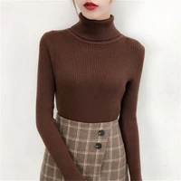 soft warm autumn winter tops slim turtleneck pullover jumper women sweaters fashion sweater