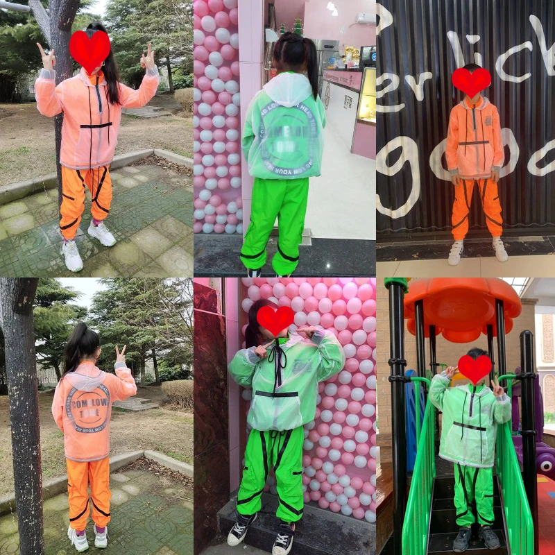 Костюм для мальчиков и девочек в стиле хип-хоп модная одежда выступлений