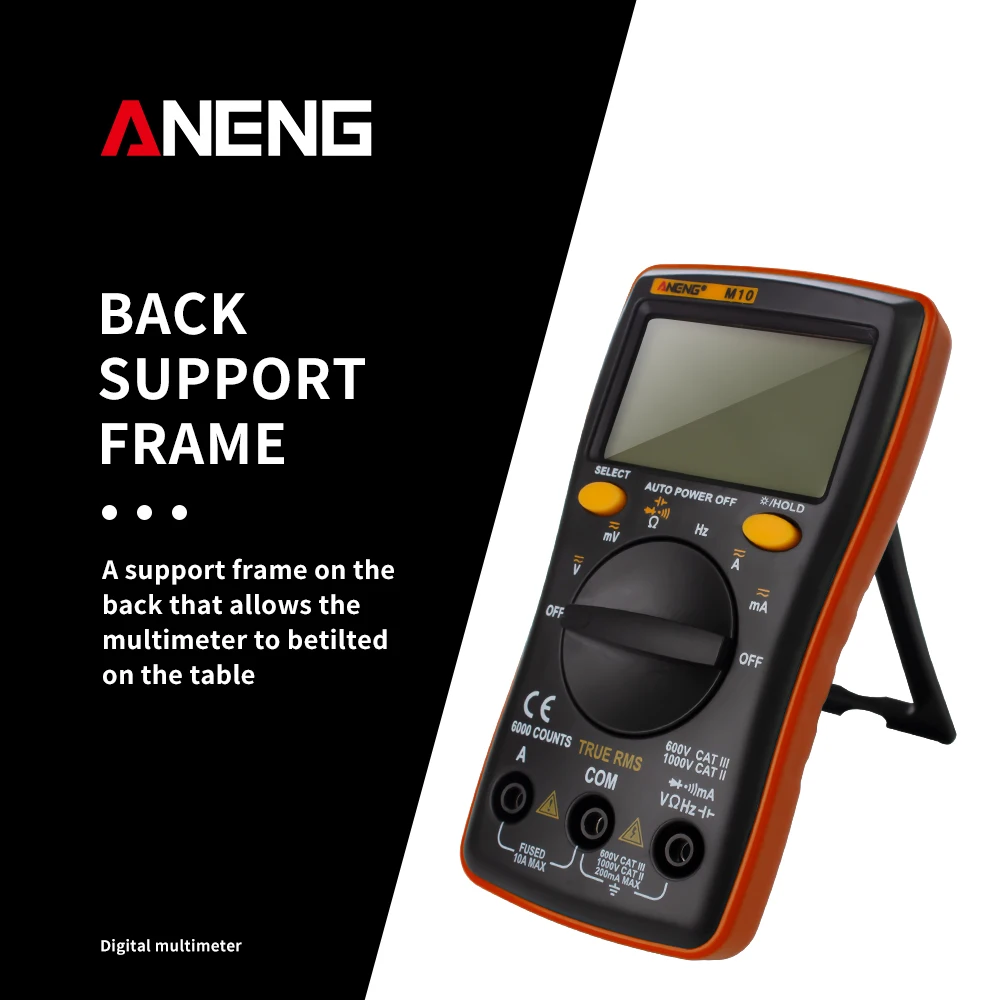 Карманный цифровой мультиметр M11 6000 отсчетов профессиональный транзистор