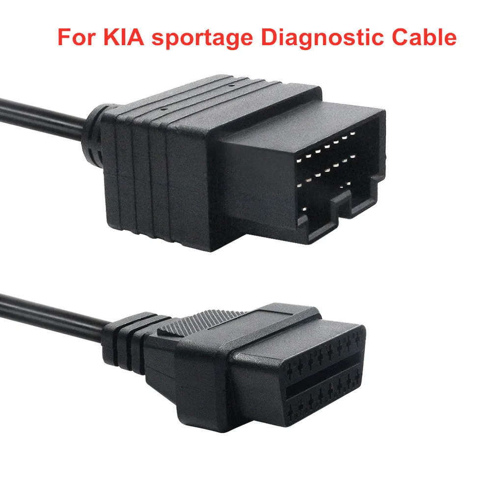OBD2 Диагностический кабель для KIA 20 Pin до 16 Pin OBD2 OBD сканер код ридер адаптер автомобильный Соединительный кабель для KIA 20Pin