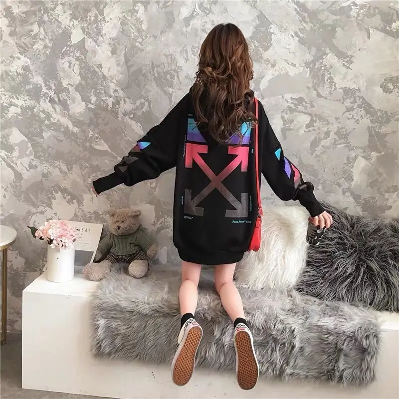 Осенние толстовки свитшоты большого размера с принтом и карманами-кенгуру