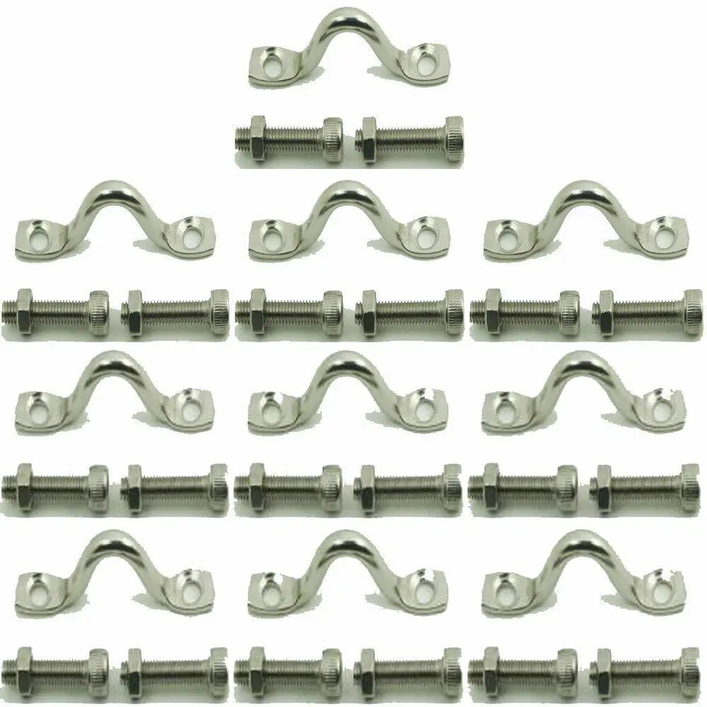 10 нержавеющая сталь Bimini верхний ремень накладка глаз петля лакея Корвет каяк |