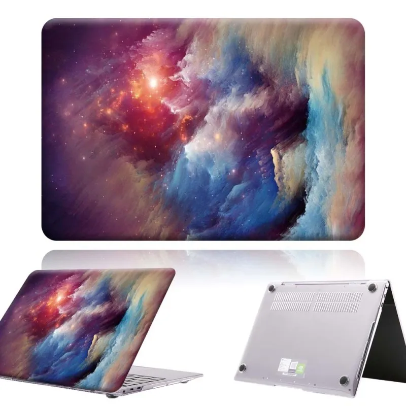 For HUAWEI MateBook X Pro 2019 13.9/MateBook 13 14/MateBook D 14 15 -Printing Star Space PC Shell Laptop case Cover | Компьютеры и