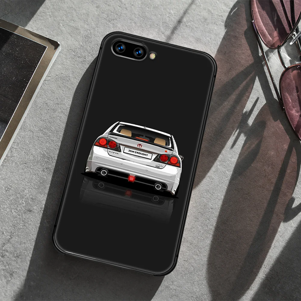 

Honda JDM Sport Car Cool Phone Case Cover Hull For HUAWEI honor 7a 8 8s 8a 8x 9 9x 10 20 i Lite Pro black Bumper Tpu Etui Luxury