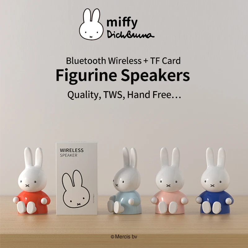 Bluetooth-динамик Miffy фигурка TF-карта беспроводной динамик супер бас 3D цифровой звук