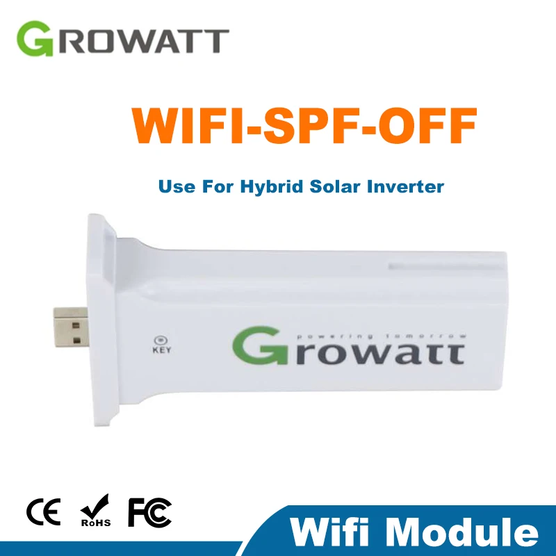 

Модуль дистанционного управления для автономных гибридных солнечных инверторов Growatt Shine Wifi-F, максимальный диапазон связи 100 м, USB A-Type
