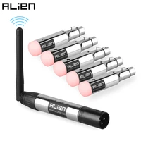alien rechargeable 2 4g ism dmx512 dfi wireless controller transmitter receiver built in battery 3 pin xlr for stage laser light