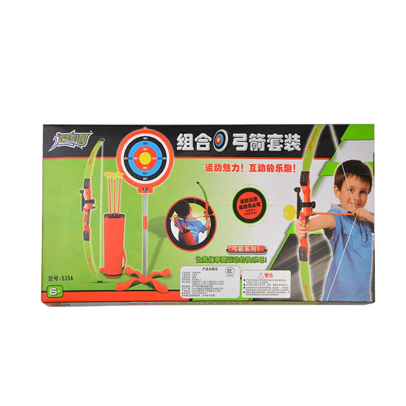 Пластиковый детский набор с бантами и стрелами для детей веселые игры стрельбы