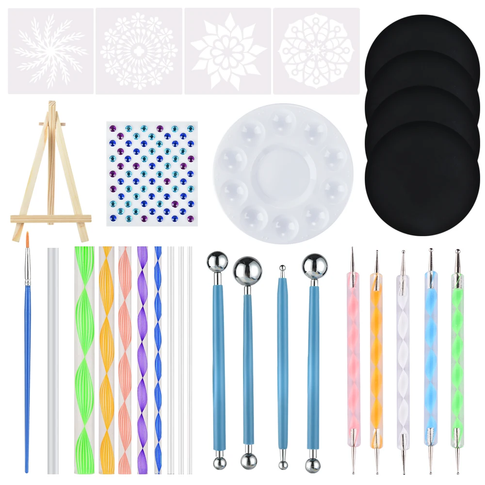 29 шт. инструменты для рисования мандалой с точечными стержнями шариковый стилус